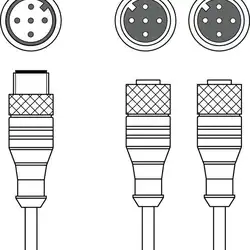 Y-образный разветвитель Leuze Electronic KY-S-SDD-25A25A24A-100-P1-X01