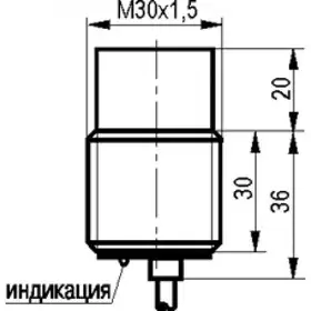 Индуктивный датчик ТЕКО ISN F73A-12G-15-L