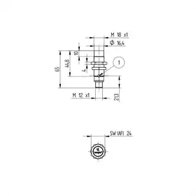 Индуктивный датчик Wenglor I18A002