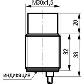 Индуктивный датчик ТЕКО ISN F7A-31P-15-LZ