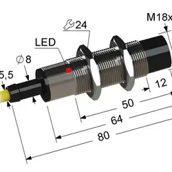 Индуктивный датчик Мега-К VB2-18M80-8N31-Z