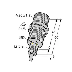 Индуктивный датчик TURCK BI15U-EM30WD-VP6X/S90 20M