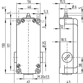 Kонцевой выключатель Schmersal TK017-22Y