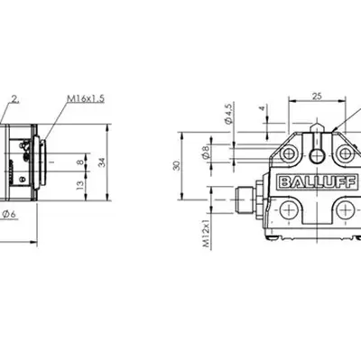 Блочный выключатель Balluff BNS 819-B02-D08-40-13-S80L