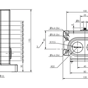 Блочный выключатель Balluff BNS 813-D10-L12-100-22-10