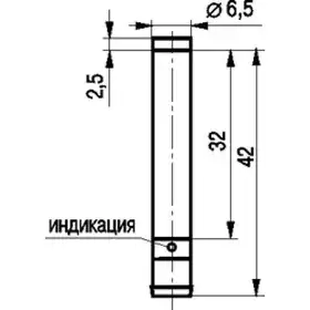 Индуктивный датчик ТЕКО ISN HC0B-31P-2,5-LS40