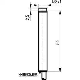 Индуктивный датчик ТЕКО ISN E11B-32P-2,5-L