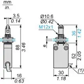 Kонцевой выключатель Telemecanique XCMN21F3L1