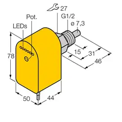Датчик потока TURCK FCS-G1/2A4P-VRX/230VAC