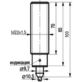 Индуктивный датчик ТЕКО ISB AF62A-12-7-LZ