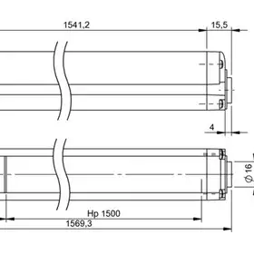 Многолучевой барьер безопасности Balluff BLG 4A-150-600-014-O01-SX