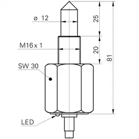 Оптический датчик уровня Baumer FFAK 16NTD1001/L