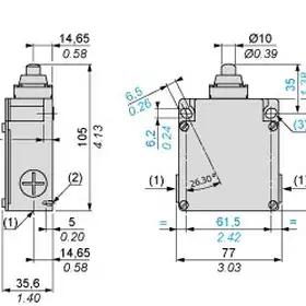 Kонцевой выключатель Telemecanique XCKML510