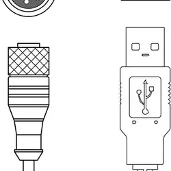 Соединительный кабель Leuze Electronic KB M12A-8P-USB-3000