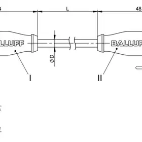 Соединительный кабель Balluff BCC S415-S414-3A-304-PX0434-200