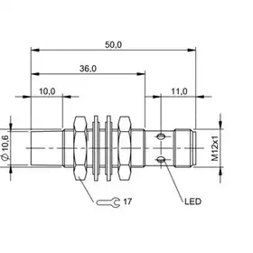 Индуктивный датчик Balluff BES M12MD1-PSC80E-S04G-W01