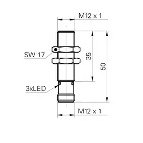 Индуктивный датчик Baumer IFRM 12N3701/S14L