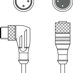 Соединительный кабель Leuze Electronic CB-M12-15000-3GF/WM