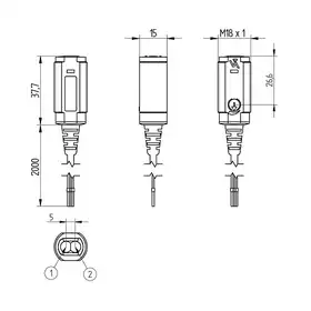 Оптический датчик Wenglor OLDK503A0091