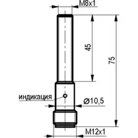 Индуктивный датчик ТЕКО ISB AC13B-22-1,5-LPS4