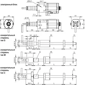 Магнитострикционные датчики линейных перемещений AMT Linear Position Sensor серии KD Start/Stop