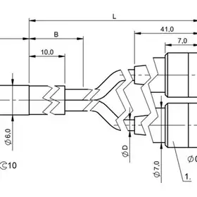 Оптоволоконный кабель Balluff BFO D22-XB-UB-EAK-15-SA1-02