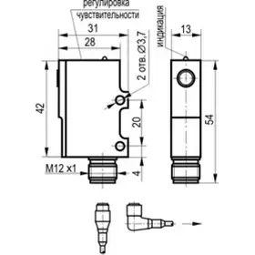 Оптический датчик ТЕКО OSR IC35A5-43P-R1,2-LZS4