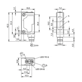 Оптический датчик Balluff BOS 5K-NU-LH12-S75