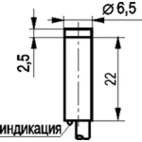 Индуктивный датчик ТЕКО ISN HS0B-31P-2,5-L