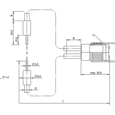 Оптоволоконный кабель Balluff BFO 18A-LGG-SMG-10-1