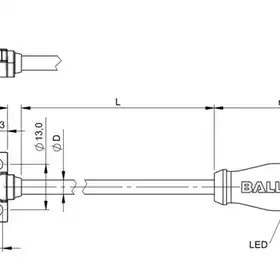 Индуктивный датчик Balluff BES R01ZC-PSC70B-BS00,3-GS04-016