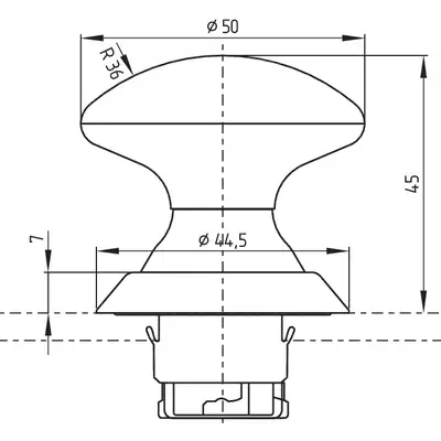 Кнопка аварийного выключения Schmersal NDRZ50GR/RT