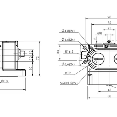 Блочный выключатель Balluff BNS 819-D03-R12-62-10-FE-S80S