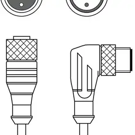 Соединительный кабель Leuze Electronic KDS S-M12-5A-M12-5W-P1-020