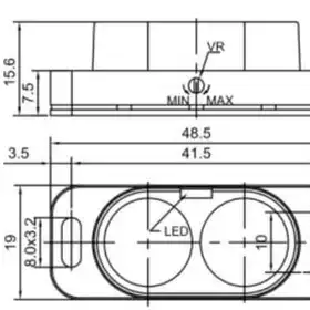 Оптический датчик LANBAO PBA-BC200DPO