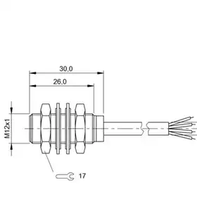 Индуктивный датчик расстояния Balluff BAW M12ME-UAD50B-BP01