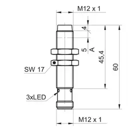 Индуктивный датчик Baumer IR12.P10S-N60.PC1Z.7BO