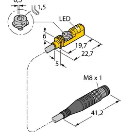 Магнитный датчик TURCK BIM-UNTK-AP6X-0.3-PSG3M