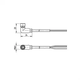 Разъем с кабелем Wenglor S56-10MPUR