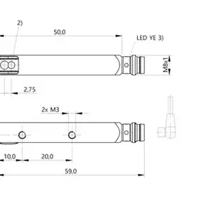 Оптический датчик Balluff BOS Q08M-NS-KF21-S49
