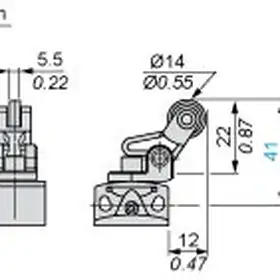 Kонцевой выключатель Telemecanique XCKP2127G11