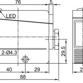 Оптический датчик LANBAO PTL-DM5SKT3-D