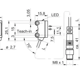 Оптический датчик Baumer O200.RP-NV1T.72NV