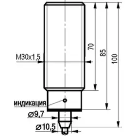 Индуктивный датчик ТЕКО ISB AF81A-11-10-LZ
