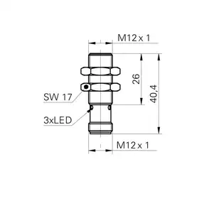 Индуктивный датчик Baumer IFRM 12N1703/S14L