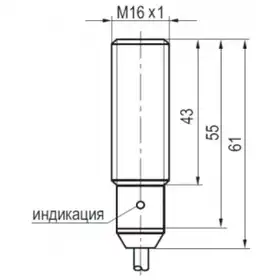 Индуктивный датчик ТЕКО ISBm A3B8-31P-5,5-LZ-C-V