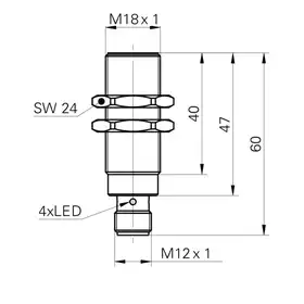 Индуктивный датчик Baumer IFRW 18P1501/S14L