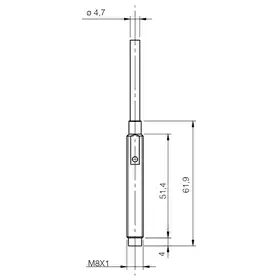 Индуктивный датчик DATASENSING V3E1/R0-4A8F