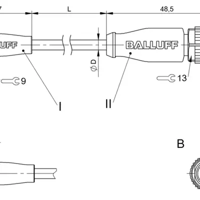 Соединительный кабель Balluff BCC M323-M413-3E-602-EX43T2-015