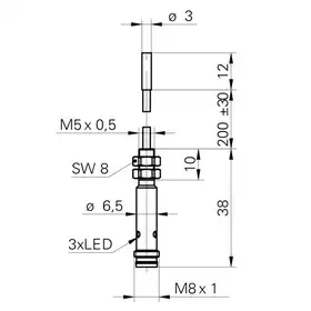 Индуктивный датчик Baumer IFRM 03N1505/CS35L